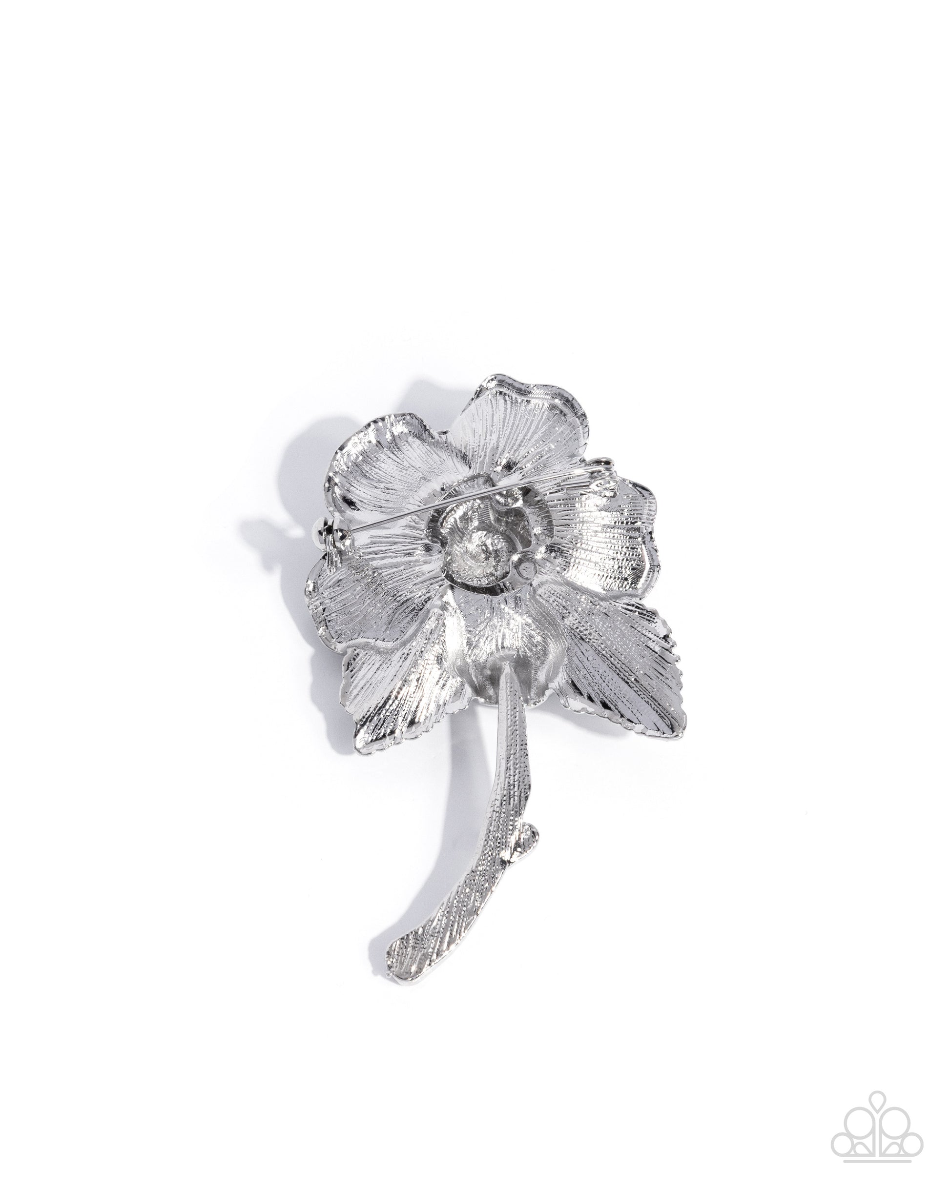 Refulgent Rose - silver - Paparazzi brooch