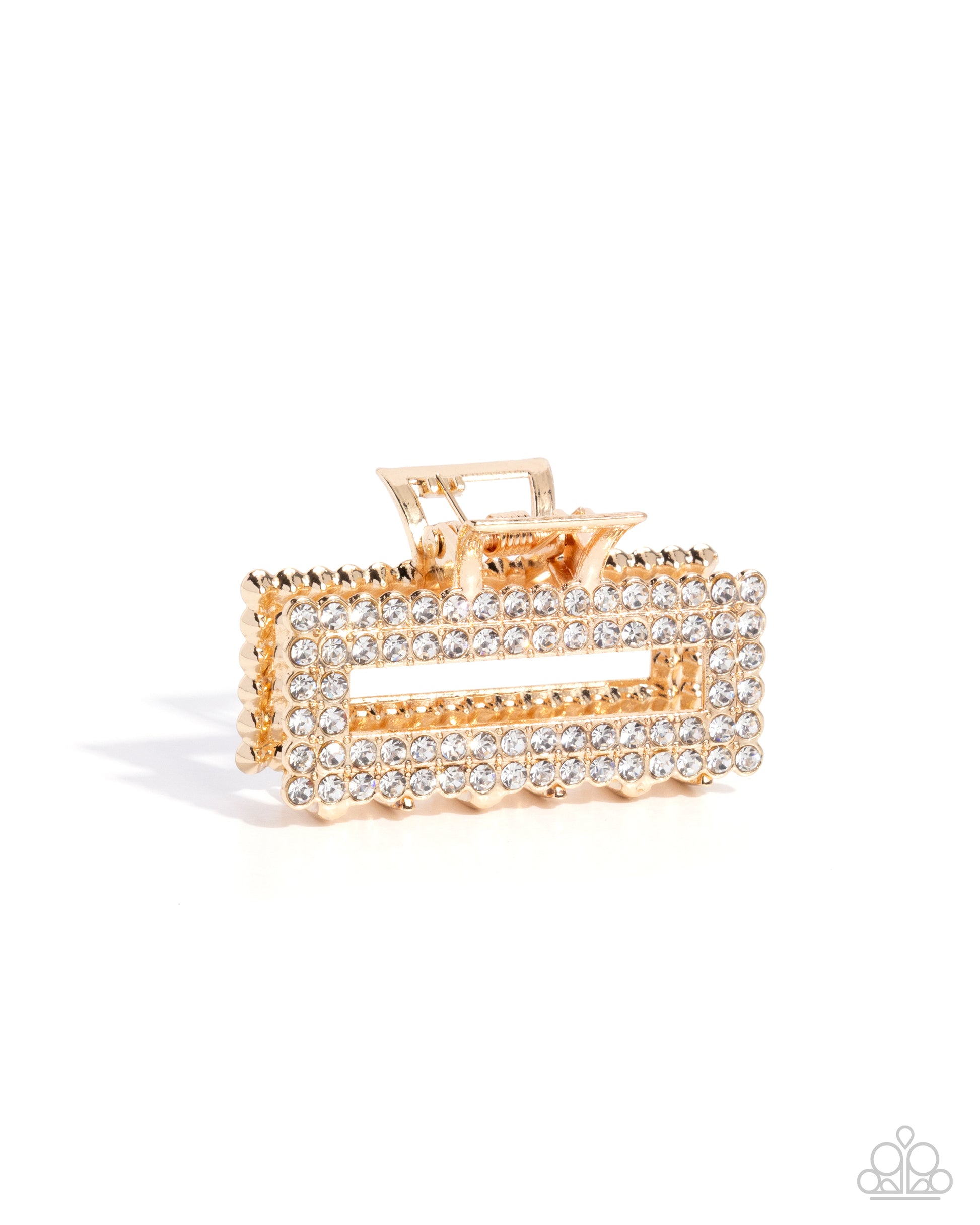 Refulgent Rows - gold - Paparazzi hair clip