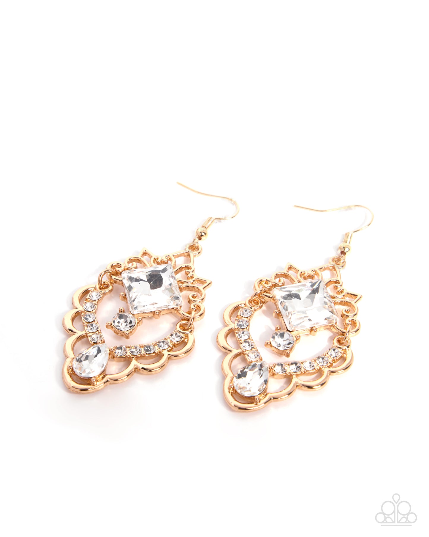 Regal Repetition - gold - Paparazzi earrings