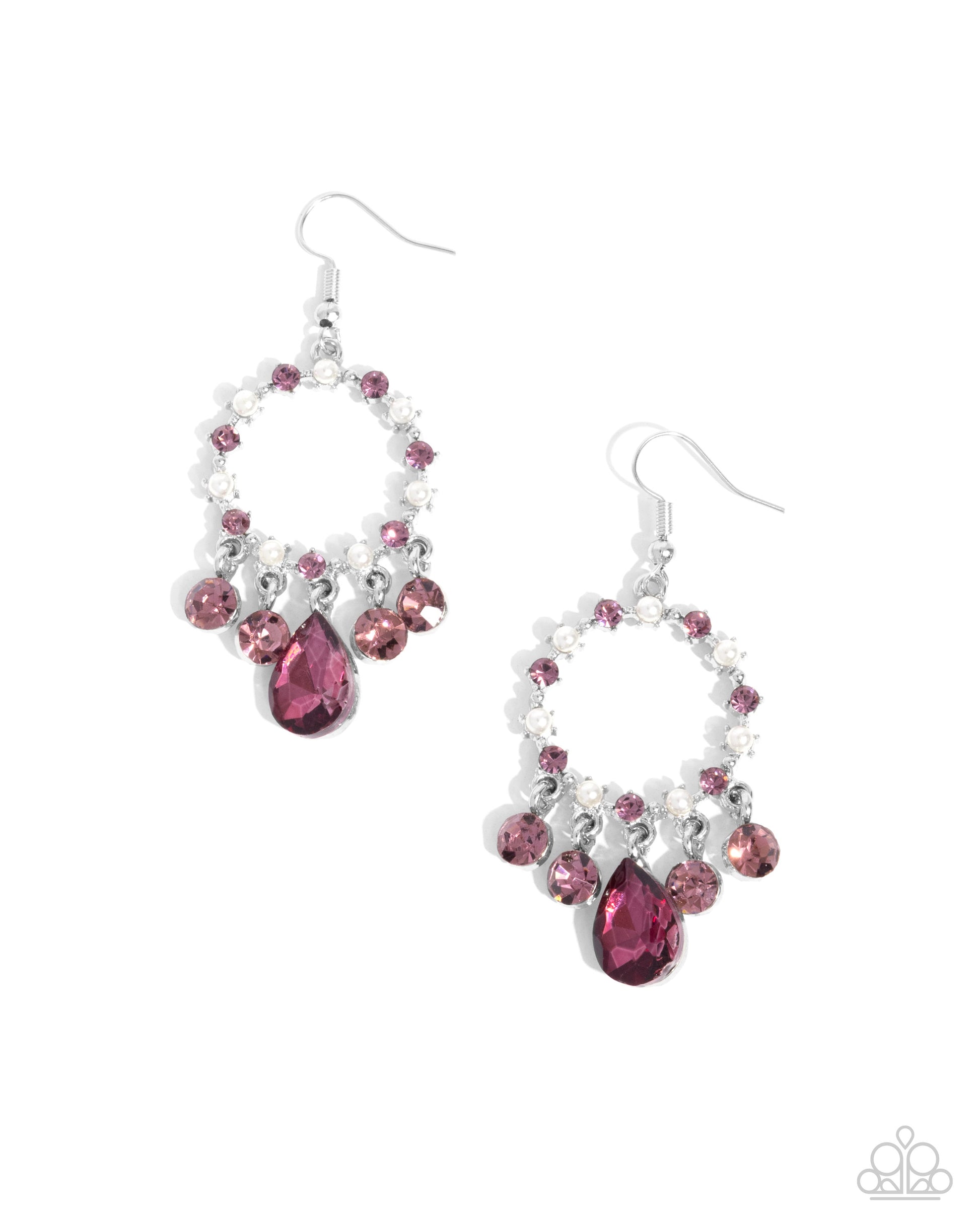 Regency Radiance - purple - Paparazzi earrings