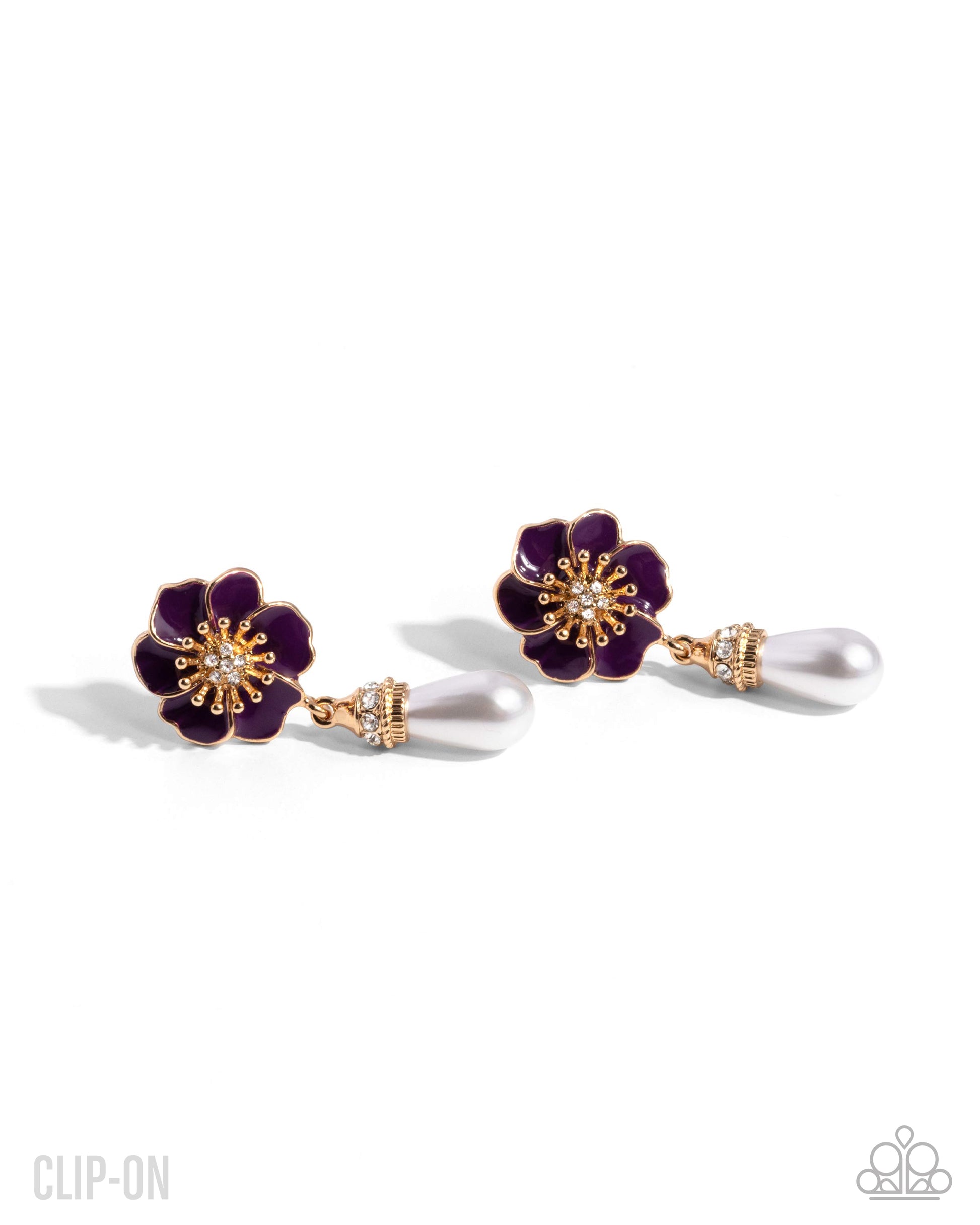 Regency Reign - purple - Paparazzi CLIP ON earrings