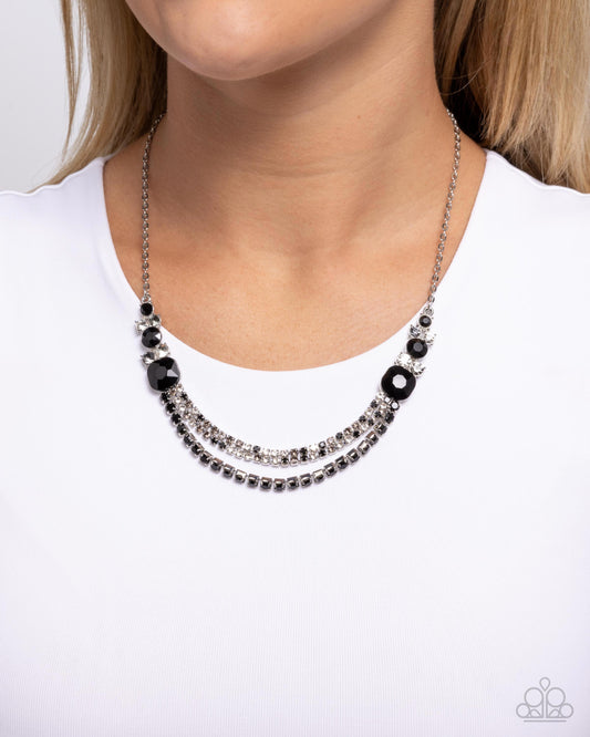 Relaxed Refinement - black - Paparazzi necklace