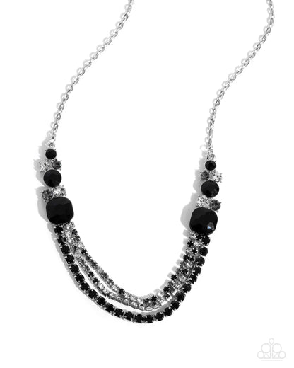 Relaxed Refinement - black - Paparazzi necklace