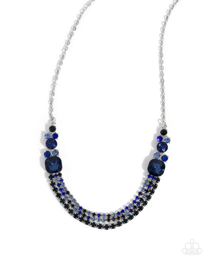 Relaxed Refinement - blue - Paparazzi necklace