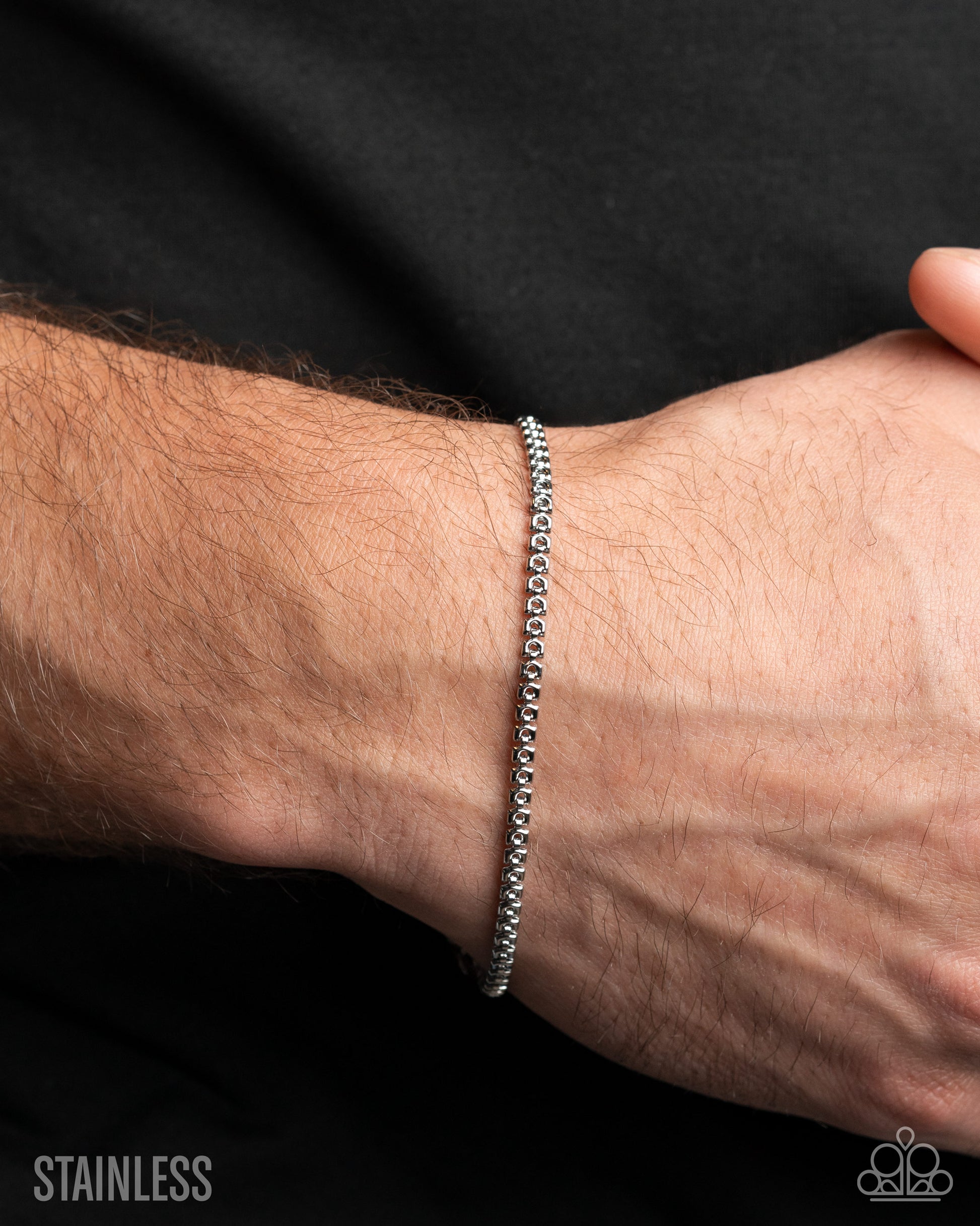 Relentless Radiance - silver - Paparazzi MENS bracelet