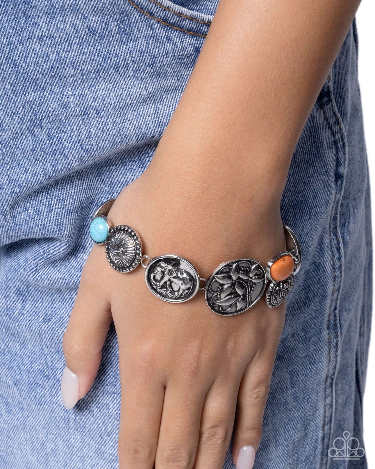 Relentless Roar - orange - Paparazzi bracelet