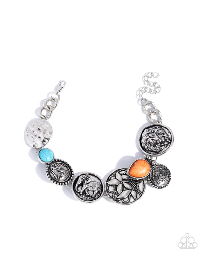 Relentless Roar - orange - Paparazzi bracelet