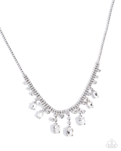 Reliable Refulgence - white - Paparazzi necklace