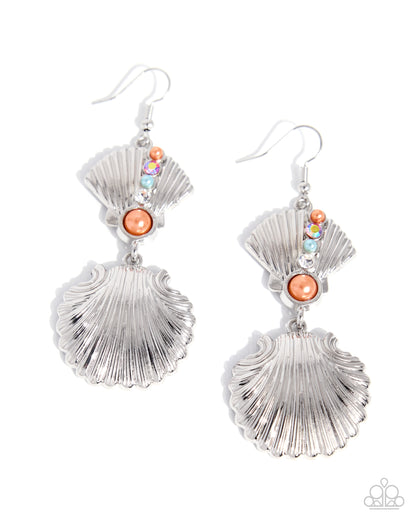 Reliable Resort - orange - Paparazzi earrings