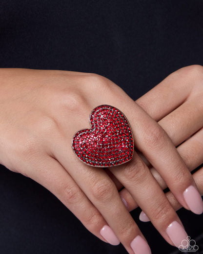 Reliable Romance - red - Paparazzi ring