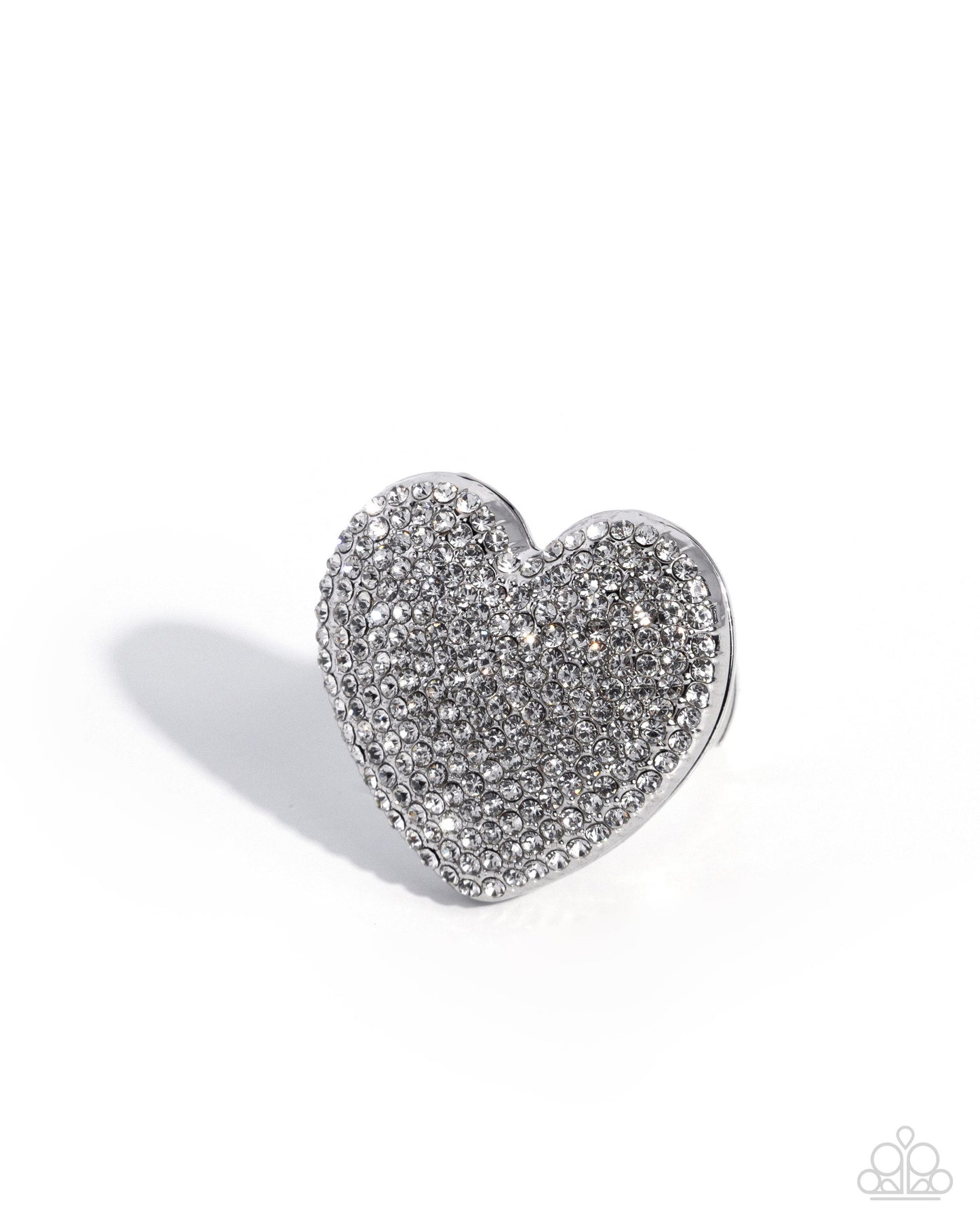 Reliable Romance - white - Paparazzi ring