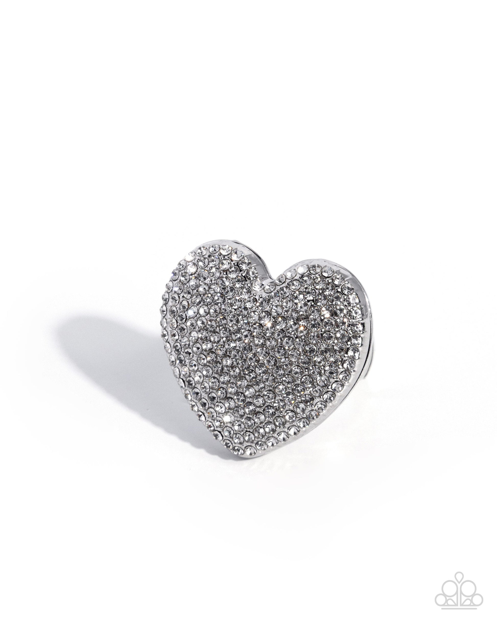 Reliable Romance - white - Paparazzi ring