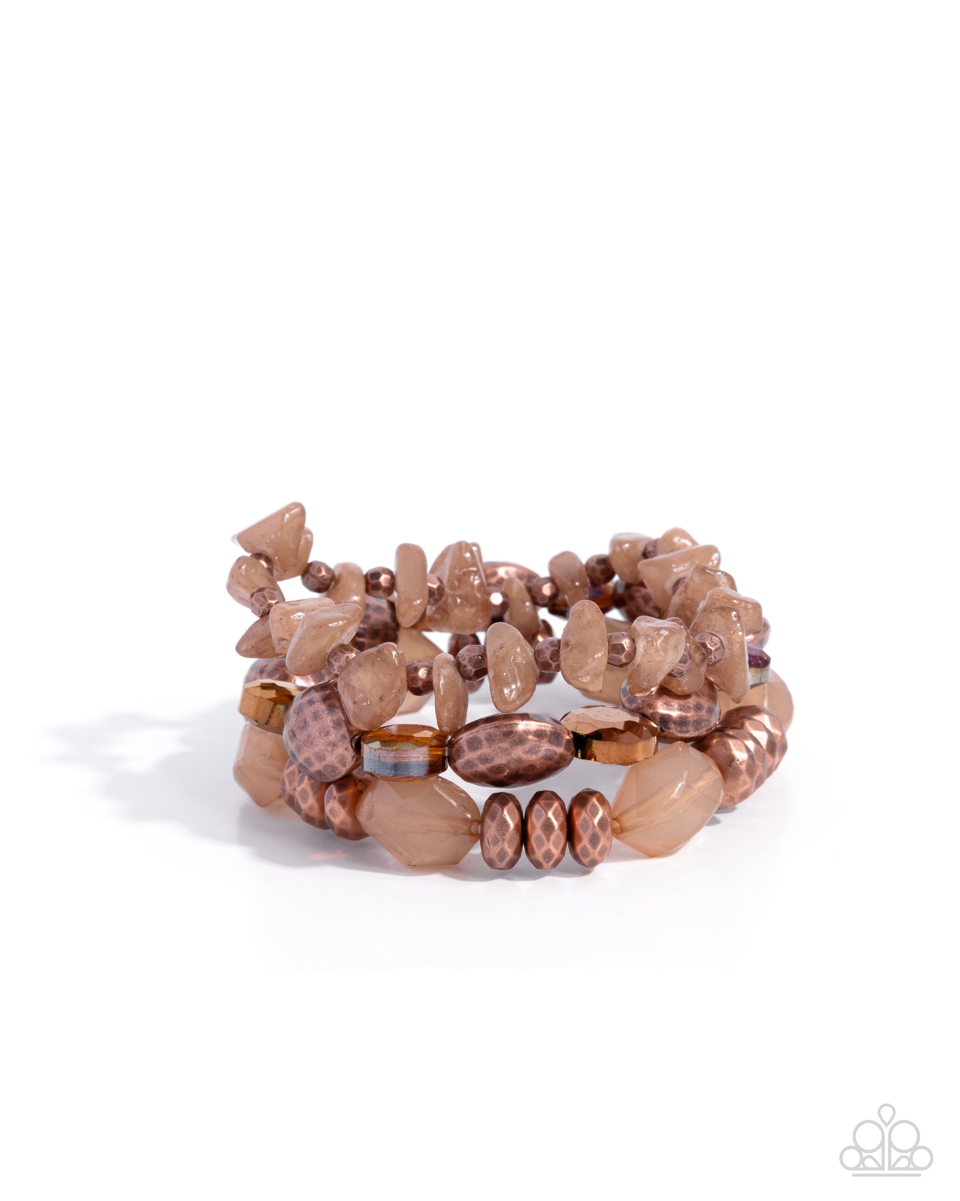 Reputable Record - copper - Paparazzi bracelet