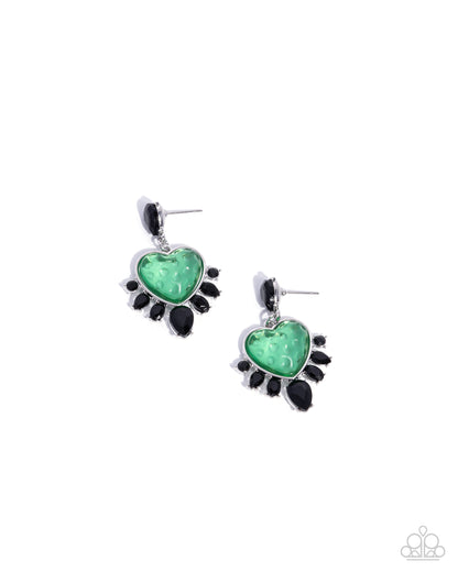 Resort Radiance - green - Paparazzi earrings
