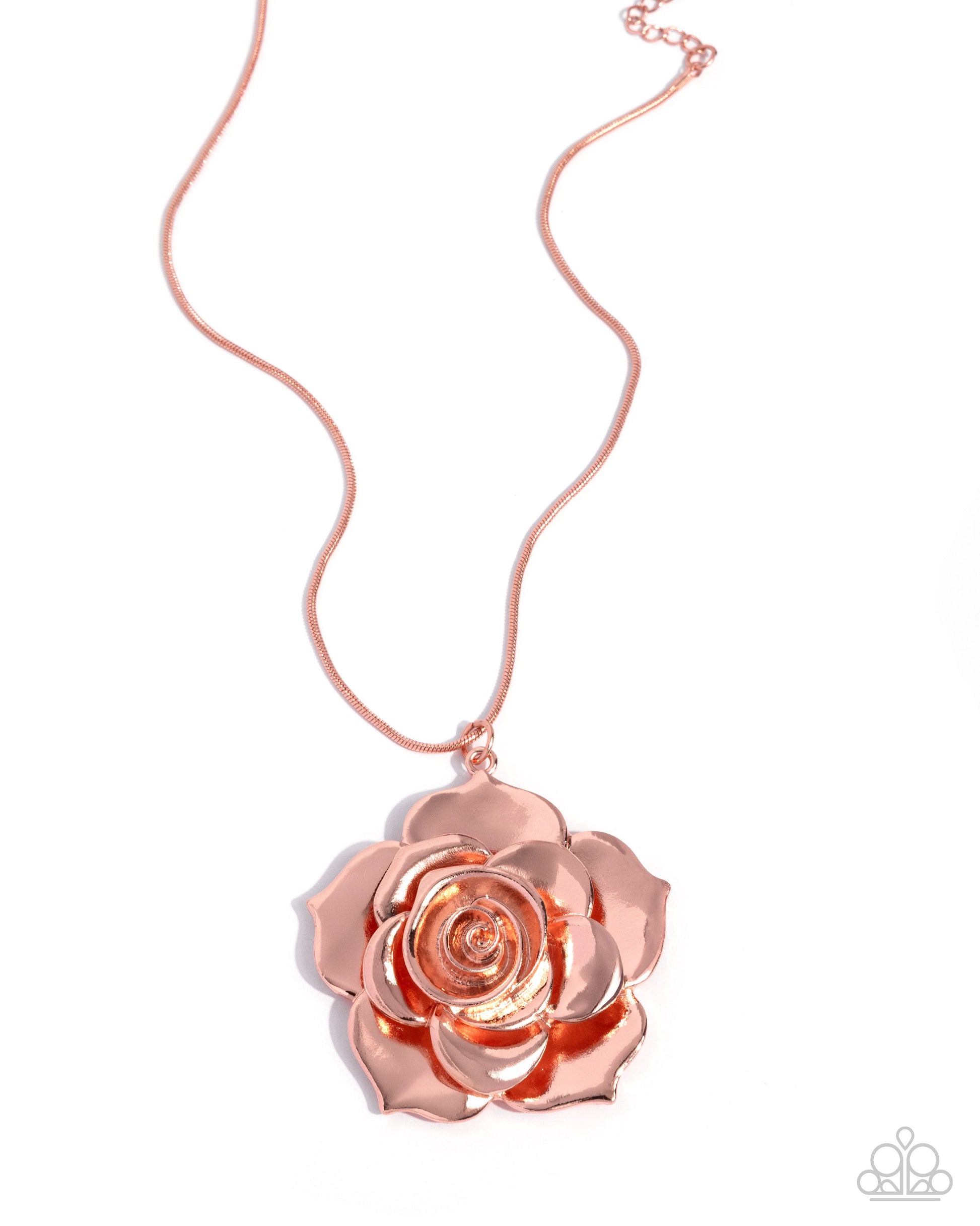 Restful Rose - copper - Paparazzi necklace