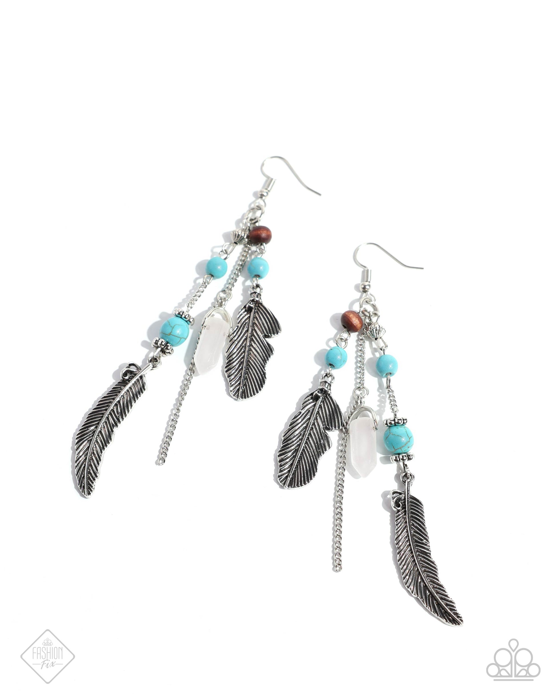 Restful Runway - blue - Paparazzi earrings