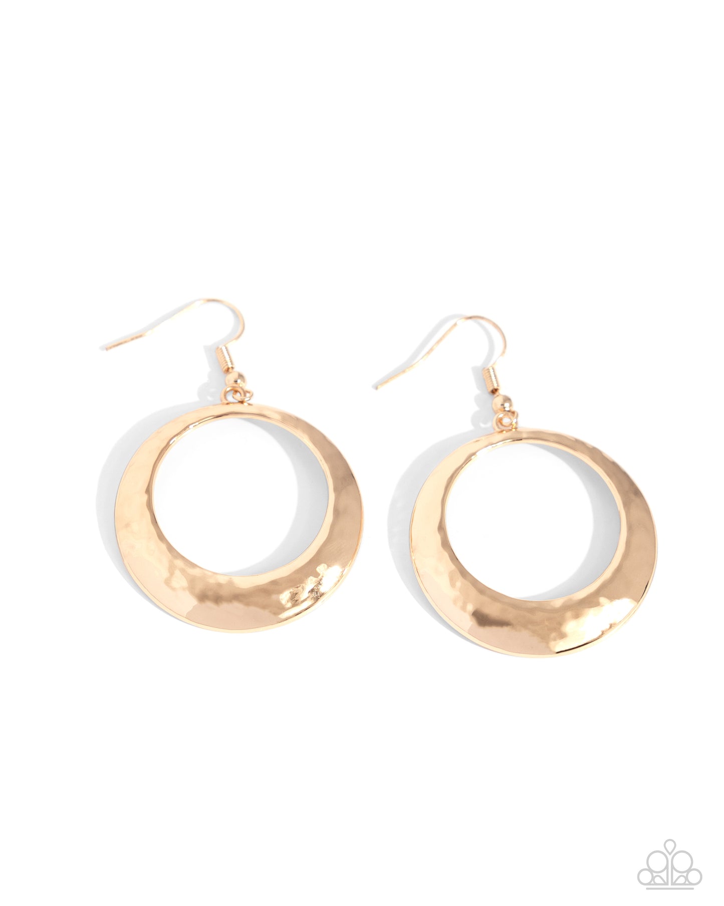 Retro Radius - gold - Paparazzi earrings