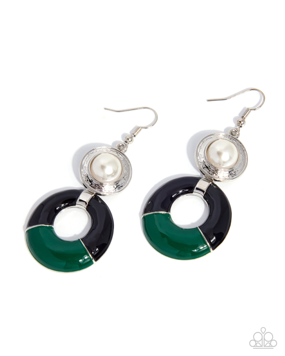 Retro Repetition - green - Paparazzi earrings