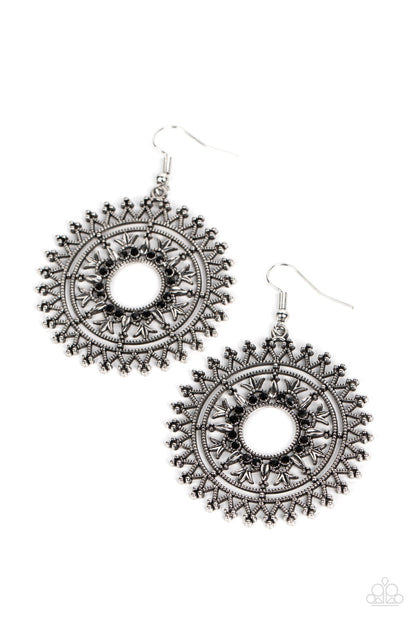 Revel in Radiance - black - Paparazzi earrings
