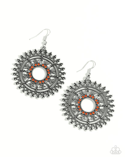 Revel in Radiance - orange - Paparazzi earrings