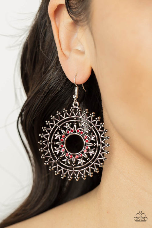 Revel in Radiance - red - Paparazzi earrings