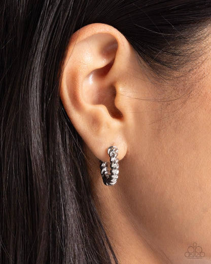 Revel in Rarity - silver - Paparazzi earrings