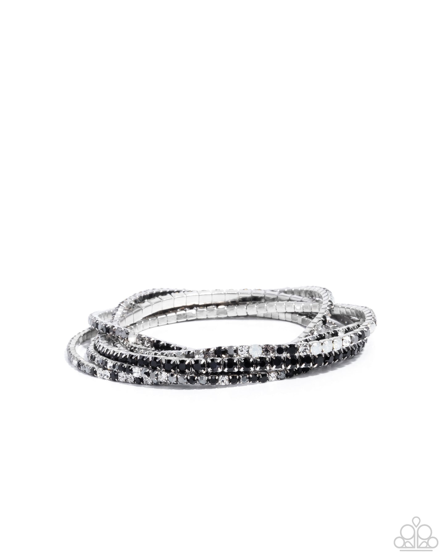 Rhinestone Review - black - Paparazzi bracelet