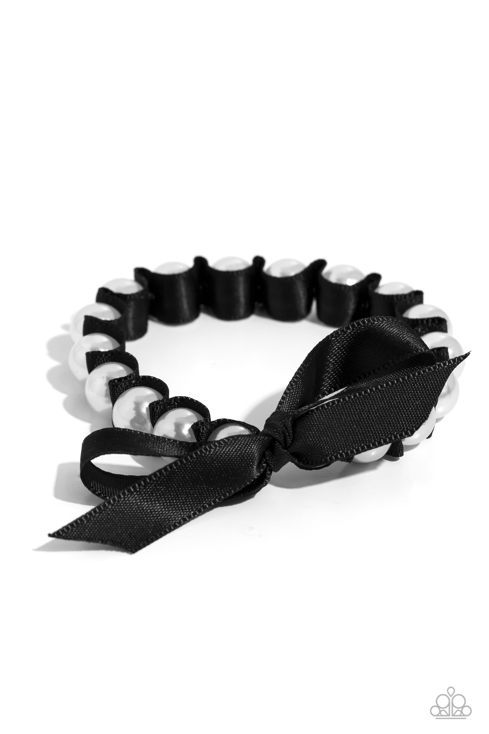 Ribbon Rarity - black - Paparazzi bracelet – JewelryBlingThing