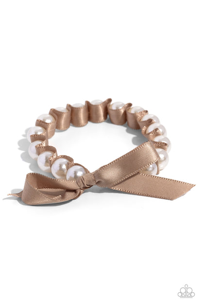 Ribbon Rarity - brown - Paparazzi bracelet