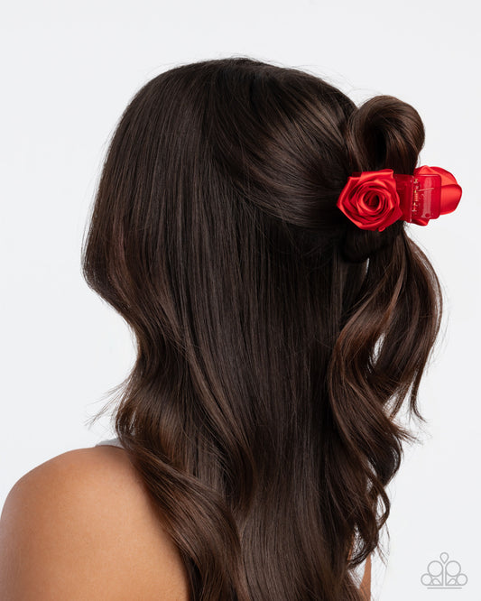 Ribbon Reaction - red - Paparazzi hair clip