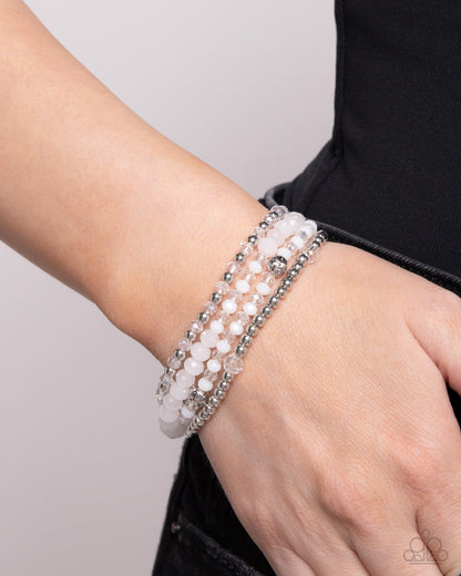 Ringing Endorsement - white - Paparazzi bracelet