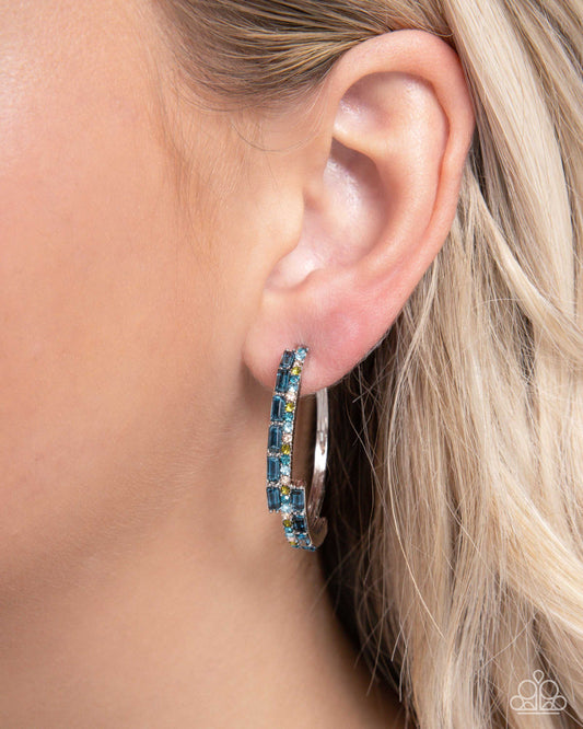 Ritzy Reputation - blue - Paparazzi earrings