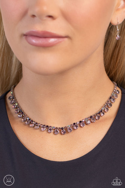 Ritzy Rhinestones - purple - Paparazzi necklace