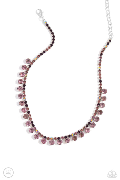 Ritzy Rhinestones - purple - Paparazzi necklace
