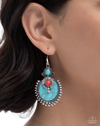 Robust Rampage - multi - Paparazzi earrings