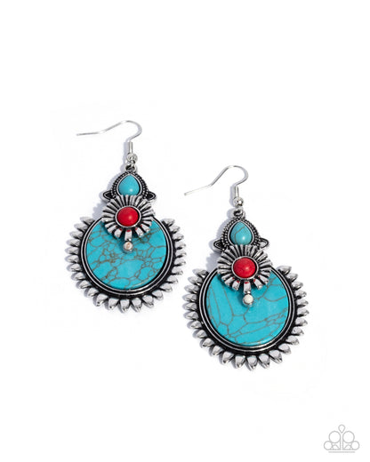 Robust Rampage - multi - Paparazzi earrings
