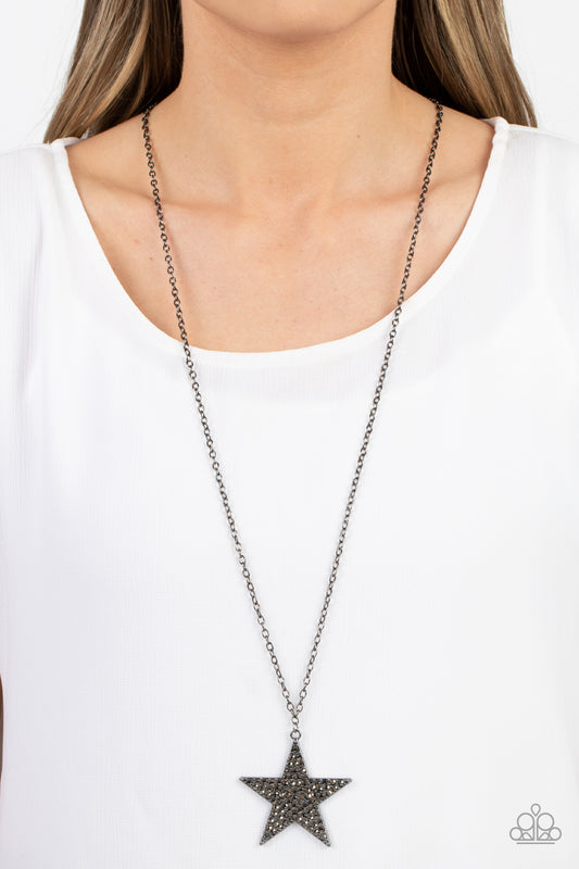 Rock Star Sparkle - black - Paparazzi necklace