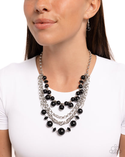 Rockin Rockette - black - Paparazzi necklace