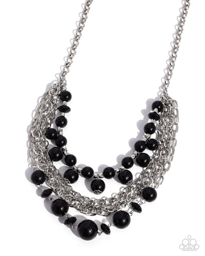 Rockin Rockette - black - Paparazzi necklace