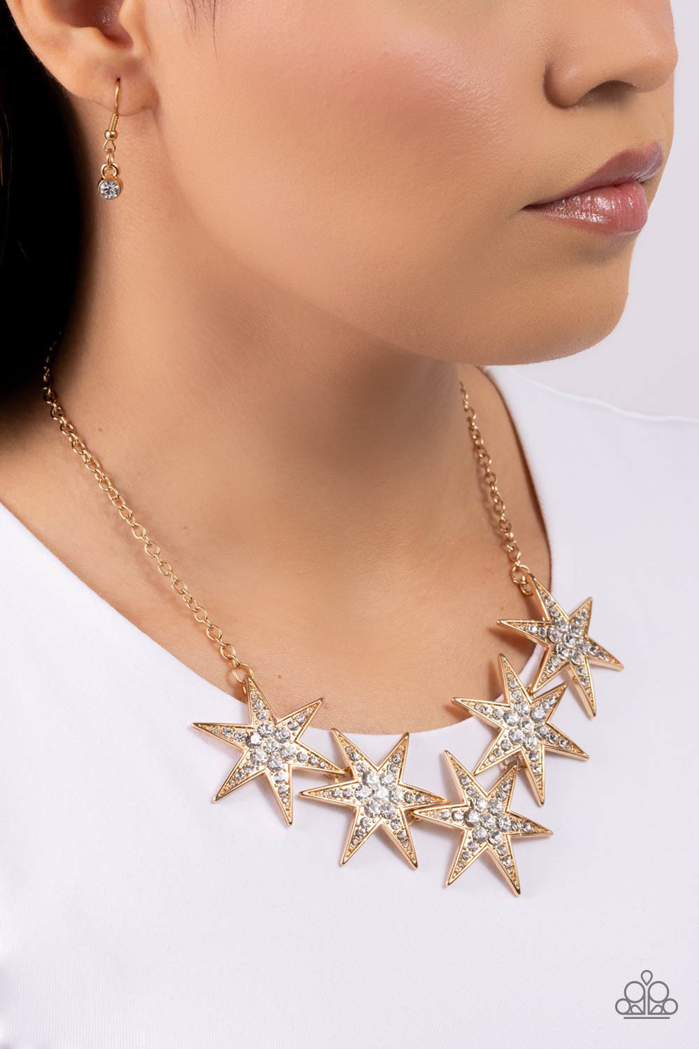 Rockstar Ready - gold - Paparazzi necklace