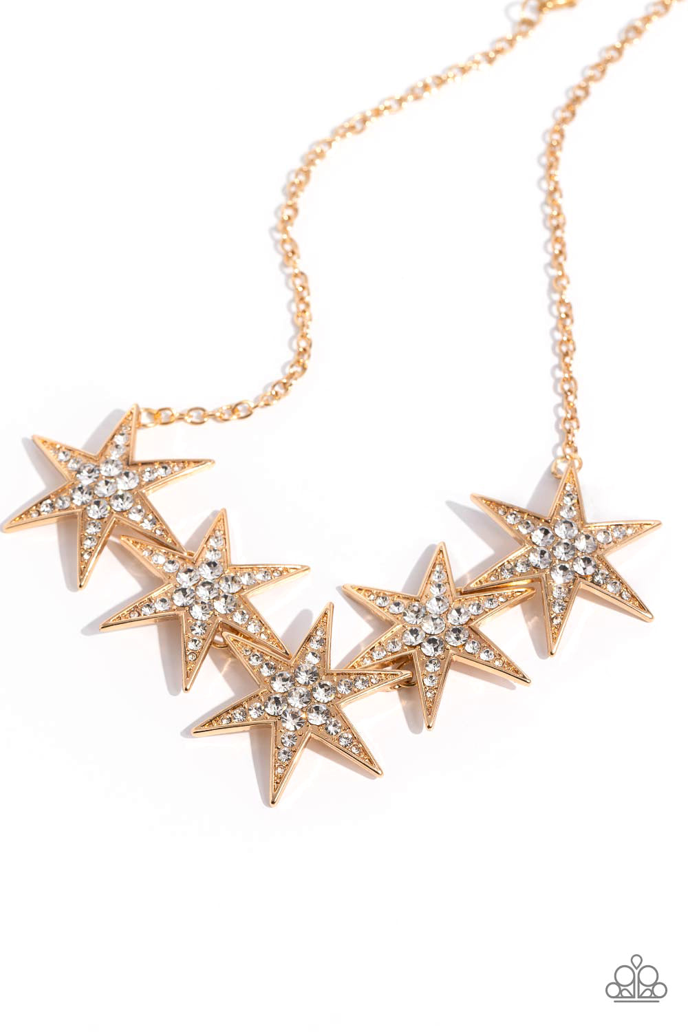Rockstar Ready - gold - Paparazzi necklace