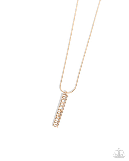 Roman Report - gold - Paparazzi MENS necklace