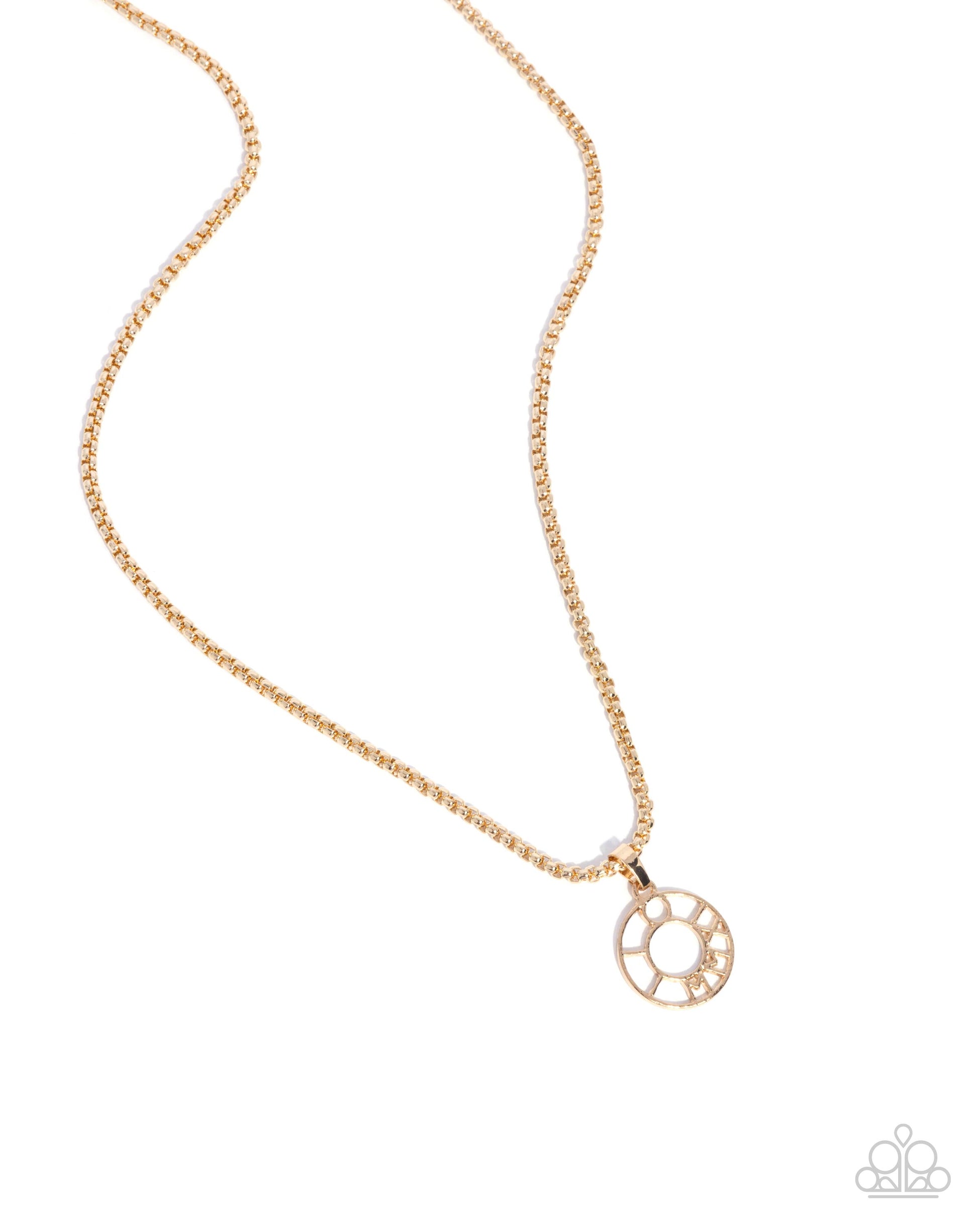 Roman Retrospect - gold - Paparazzi MENS necklace