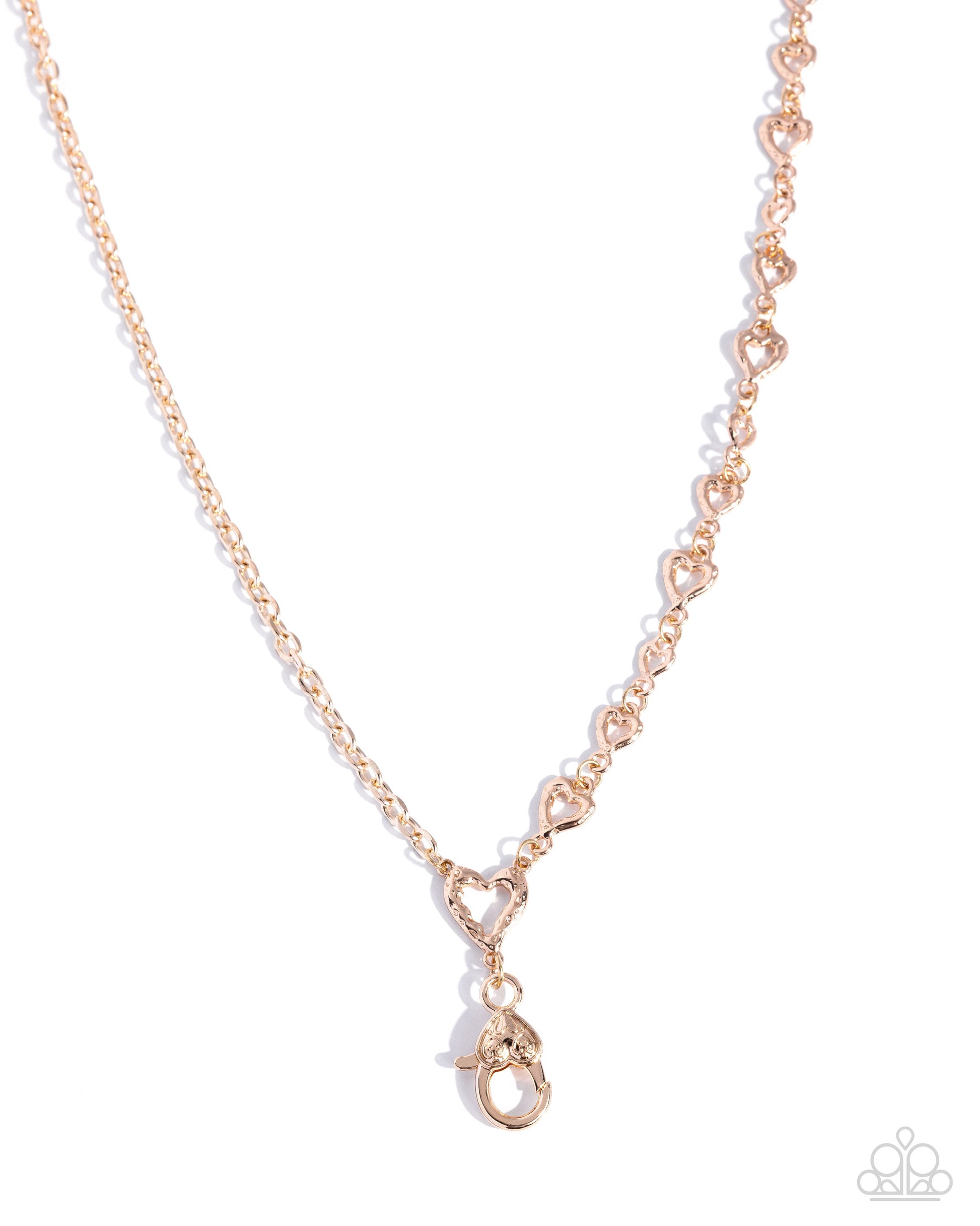 Romantic Horoscope - gold - Paparazzi LANYARD necklace