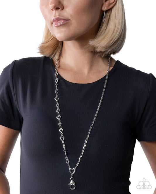 Romantic Horoscope - silver - Paparazzi LANYARD necklace
