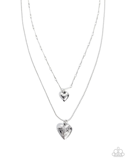 Romantic Ranking - silver - Paparazzi necklace