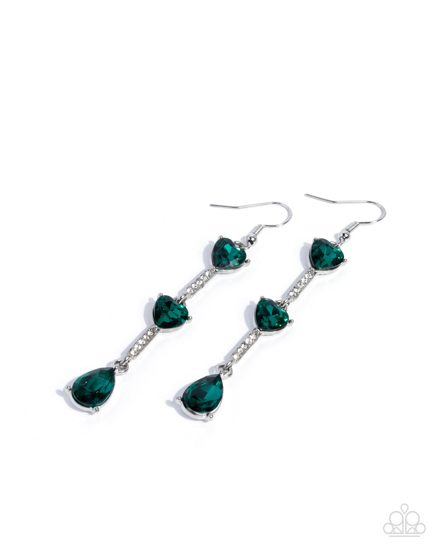Romantic Reality - green - Paparazzi earrings