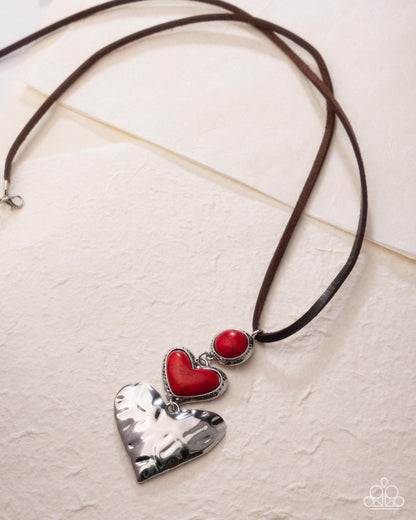 Romantic Refuel - red - Paparazzi necklace