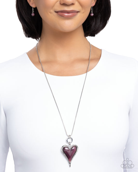 Romantic Renewal - purple - Paparazzi necklace