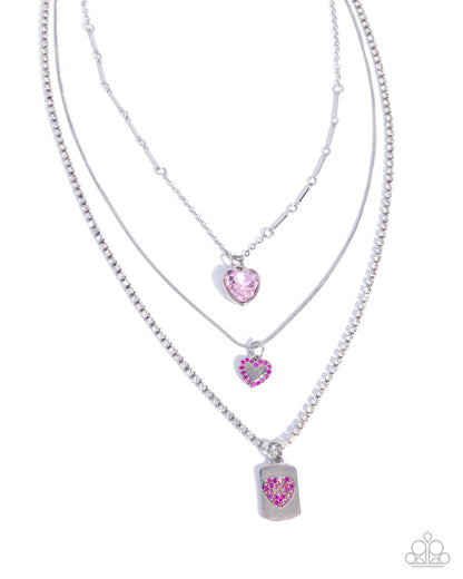 Romantic Rubato - pink - Paparazzi necklace